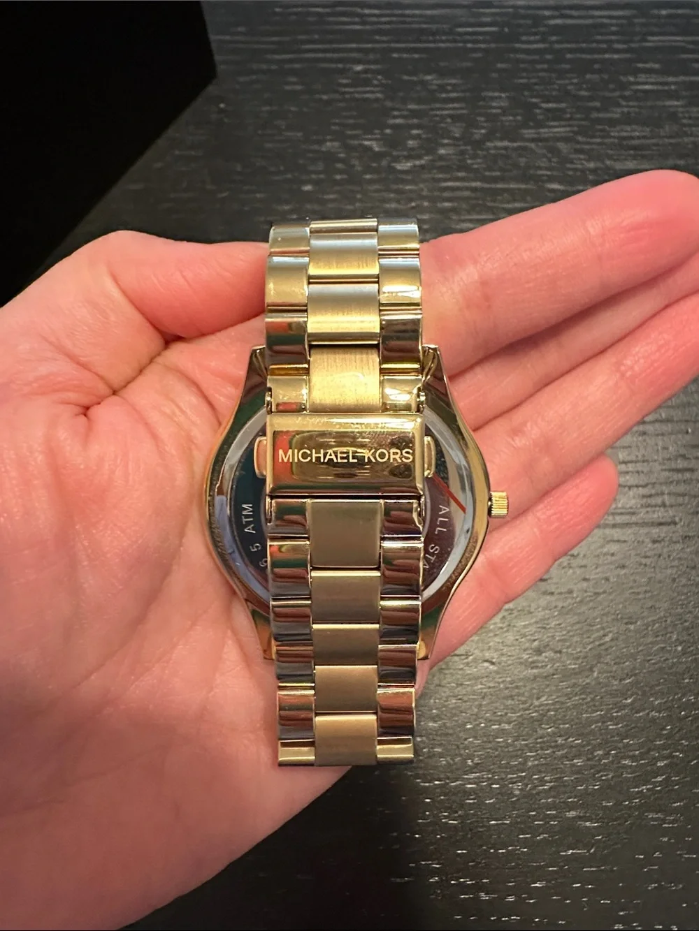 Michael Kors Gold Slim Runway Watch